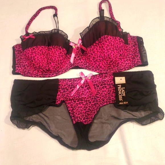 LADY PRINCESS Long Line Push-up Bra and Panty Set Plus Size 44D & 3X/10 - Picture 1 of 9